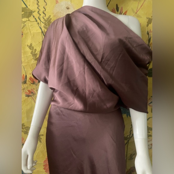 BHLDN Amsale
Draped Satin One Shoulder Dress - Picture 7 of 8